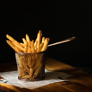 Pommes frites – Pizza Roma